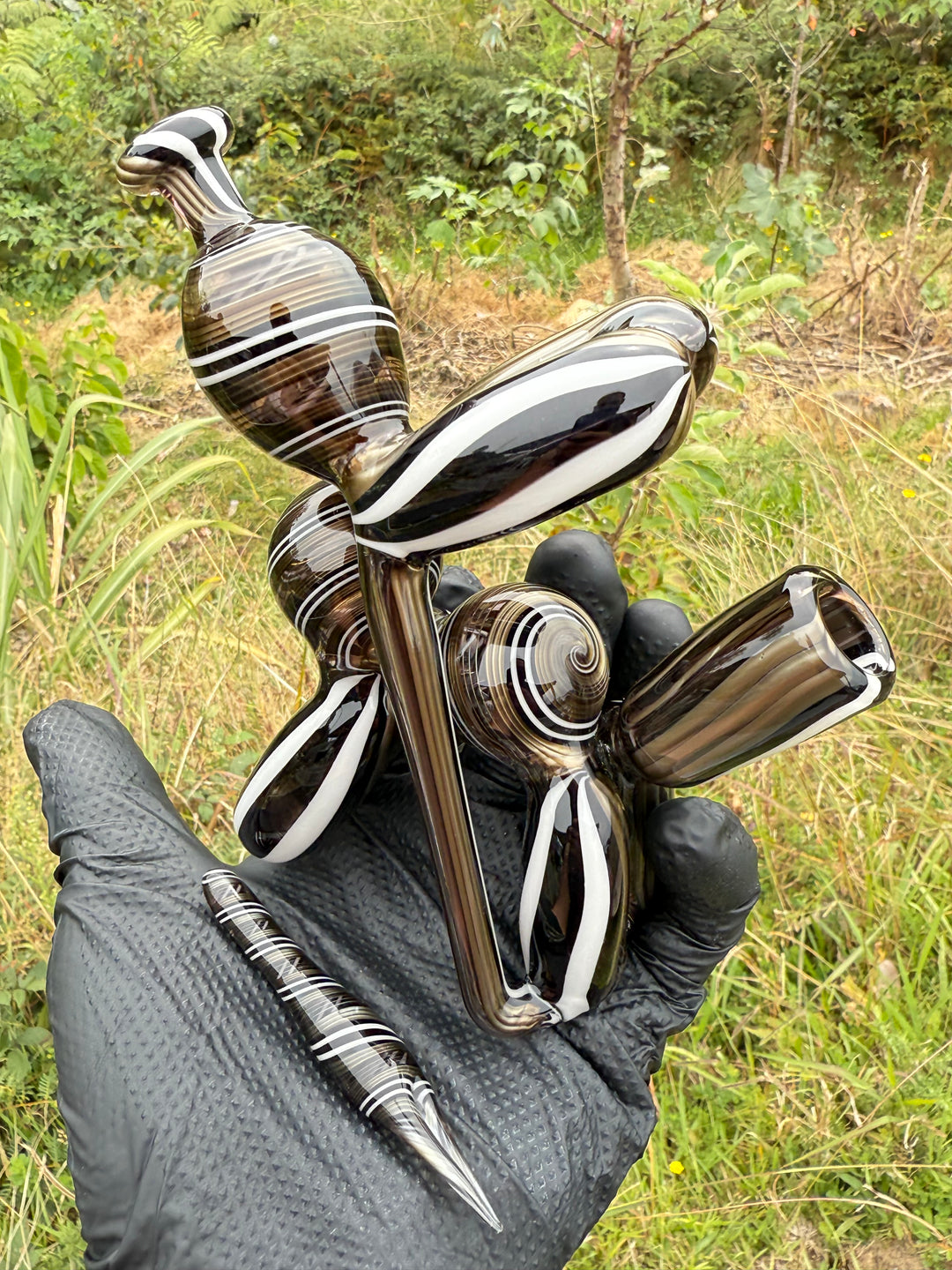 Blitzkriega Balloon Dog Recycler - Black/White/Multicolour