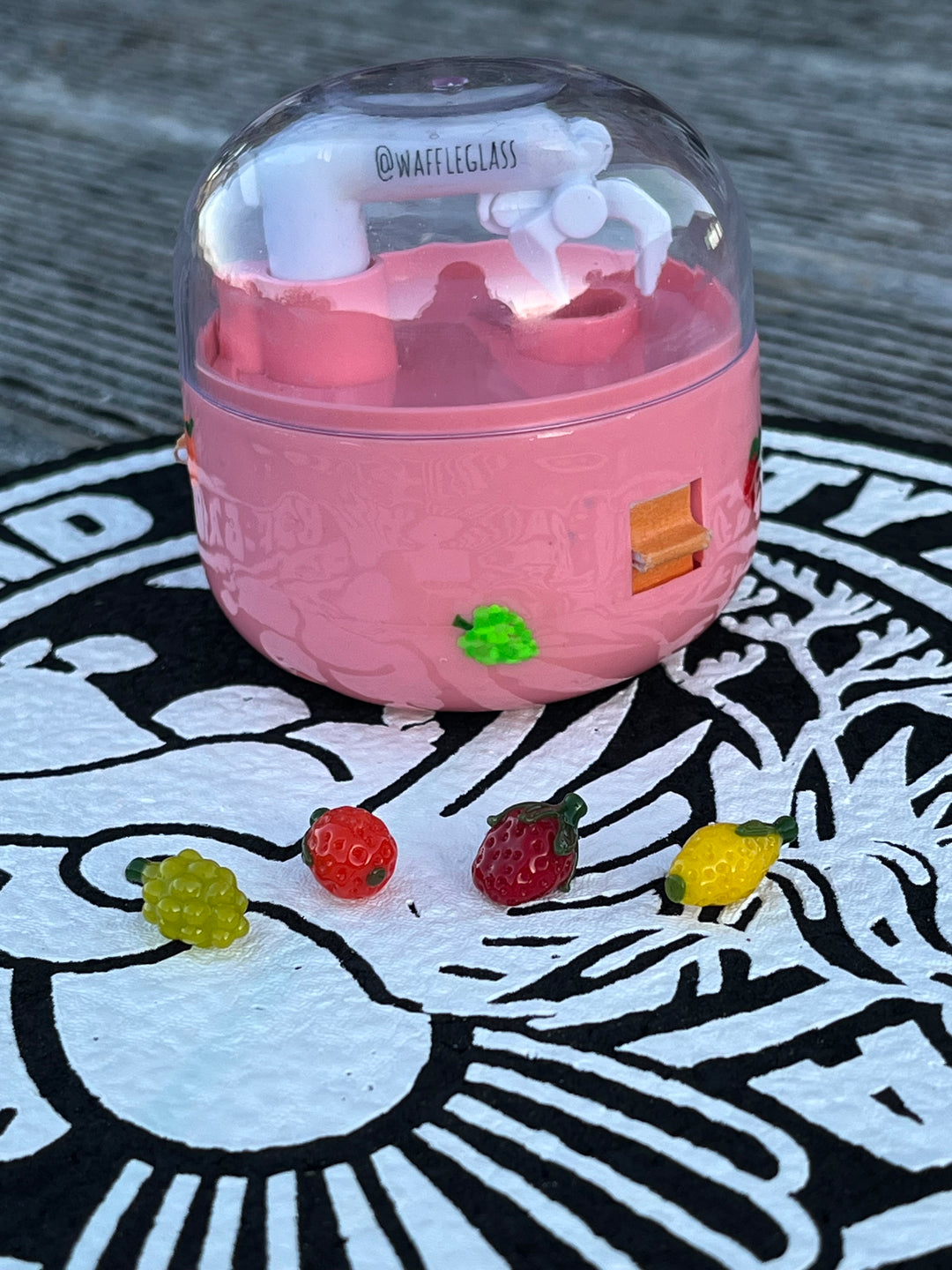 Waffle Glass Terp Pearl Claw Machine - Fruit Themed