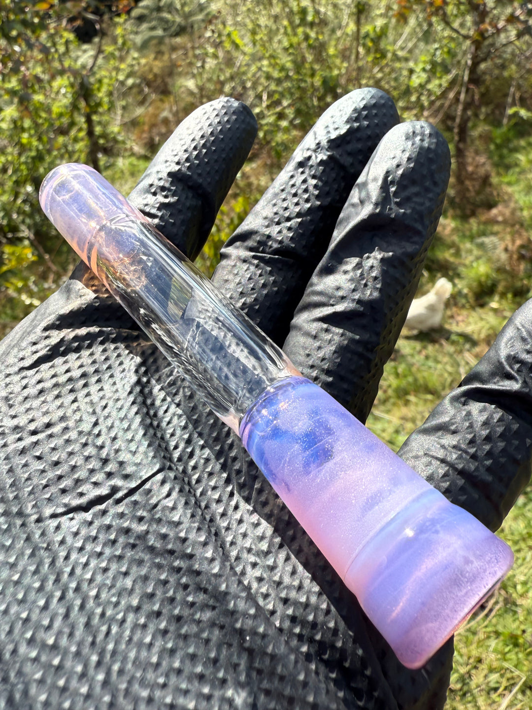 Jamie Clement Glass Downstem Seconds Quality - Pink Slyme