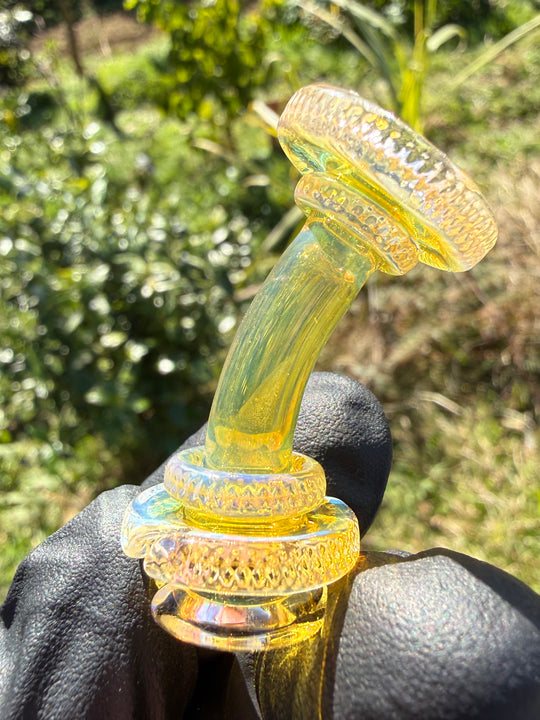 Yeti Glass Puffco Pivot Dry Top - Silver Fumed #1