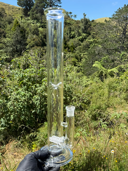 Uzzi Glass Double Inline Straight - Clear