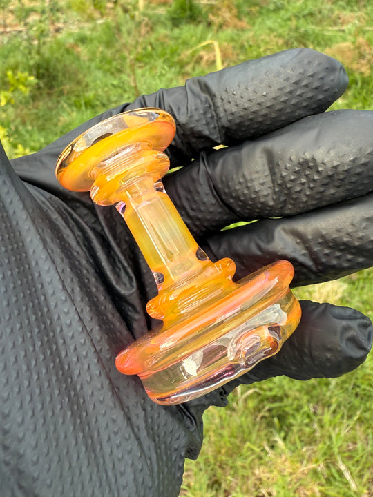 Yeti Glass Puffco Peak Dry Top - Gold Fumed #1