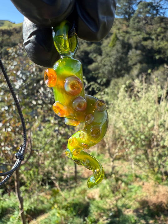 Jamie Clement Tentacle Pendant - Green Opal #1