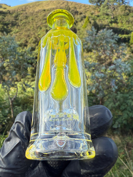 Uzzi Glass Puffco Drip Jammer  - Yellow Opal