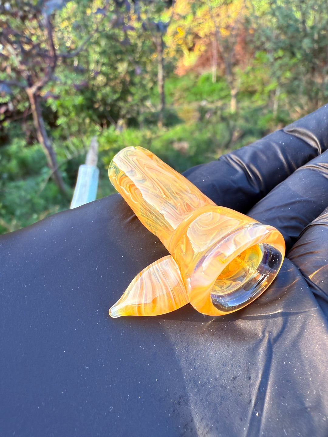 Jims Glass Blowing 14mm Slide - Gold Fumed