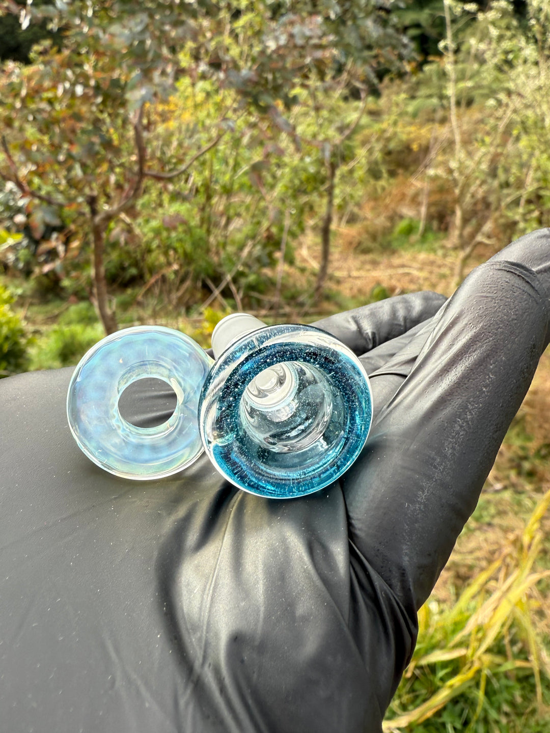 Empirical Glass Slide 14mm Fumicello - Blue Stardust
