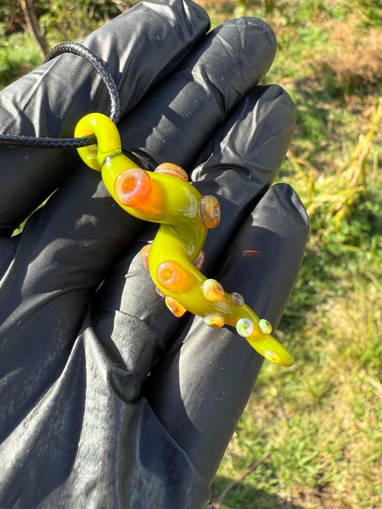 Jamie Clement Tentacle Pendant - Green Opal #2