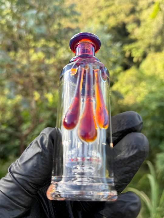 Uzzi Glass Puffco Drip Jammer  - Amber Purple