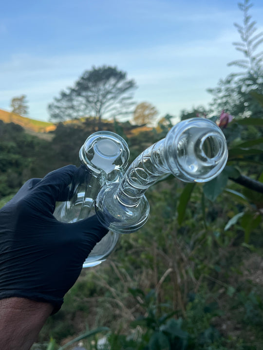 The Glass Bandit 18mm Bubbler #2 - Clear