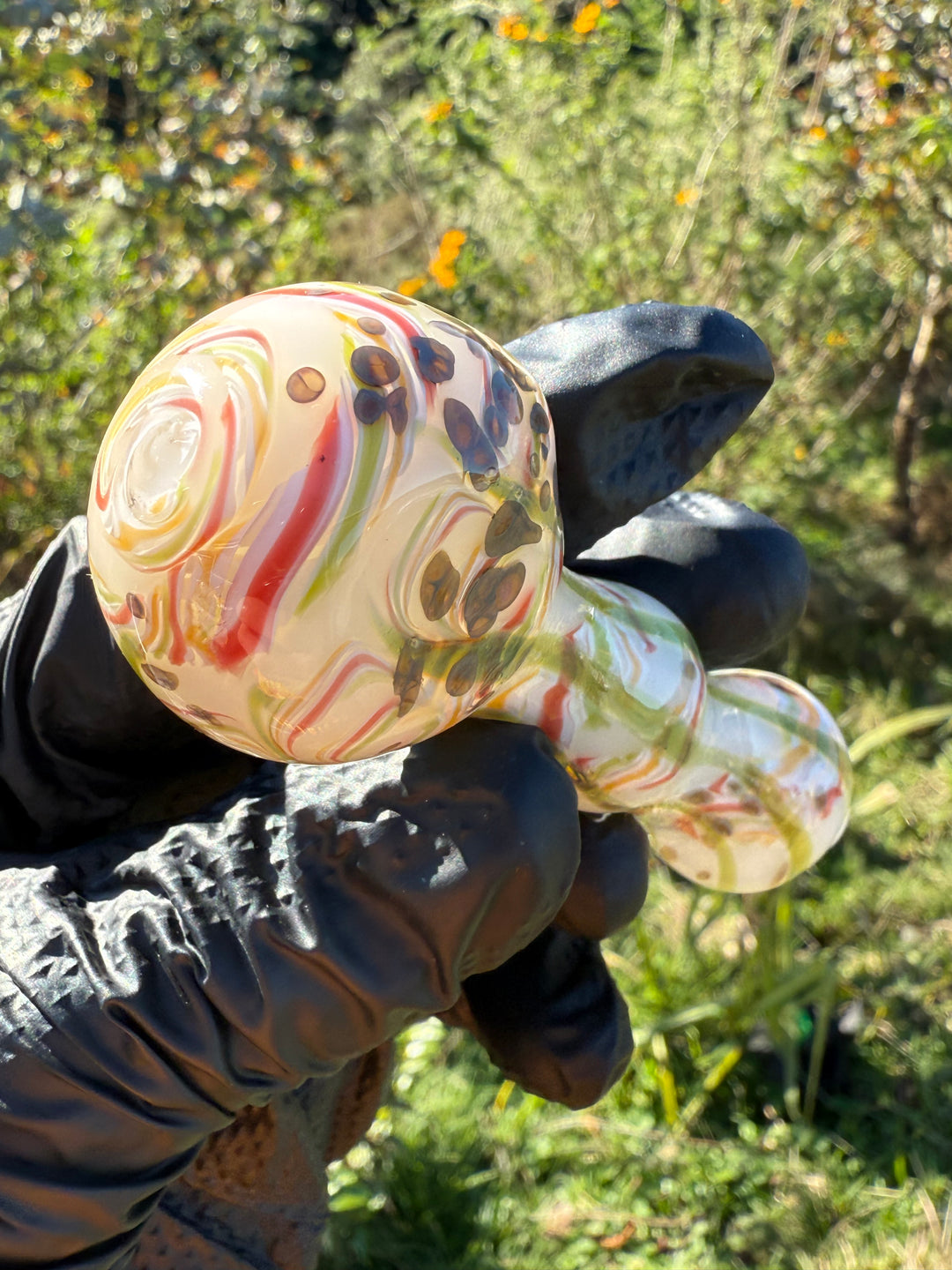 Green Thumb Bob Glass Spoon - White/Multicoloured #2