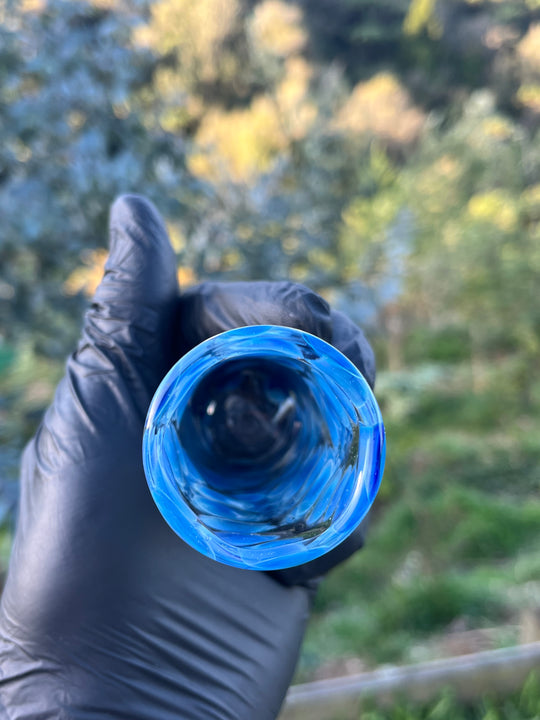 Jargo Glass Shot Glass - Dot Work Irrid Blue