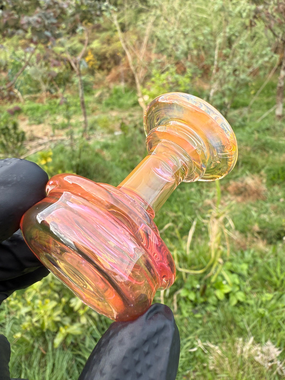 Yeti Glass Puffco Peak Dry Top - Gold Fumed #3