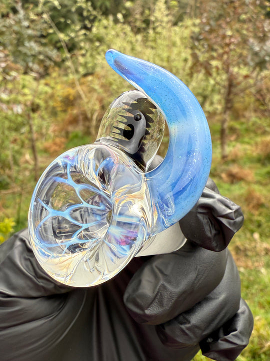 Alex Golovin Slide 18mm Horn Marble - Ghost/Blue Stardust/Jet Black