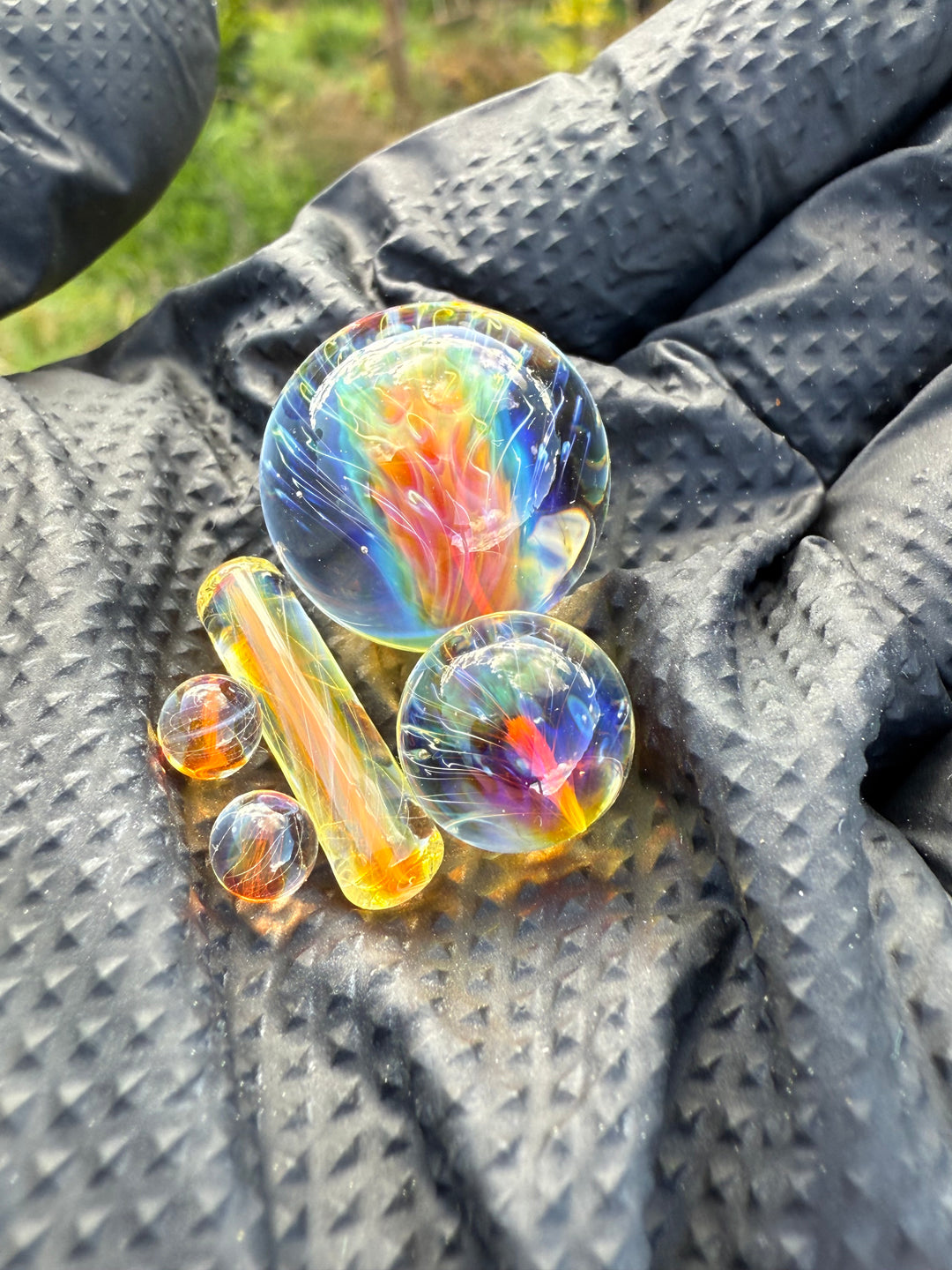 Polar Glass Dabber And Terp Slurper Set - Illuminati/Fumed