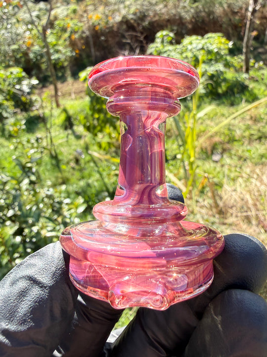 Yeti Glass Puffco Peak Dry Top/Joystick Set - Red Exotic