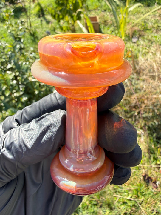 Yeti Glass Puffco Peak Dry Top/Joystick Set - Triple Passion
