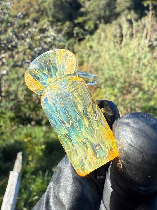 Jims Glass Blowing 18mm Handle Slide - Silver Fumed