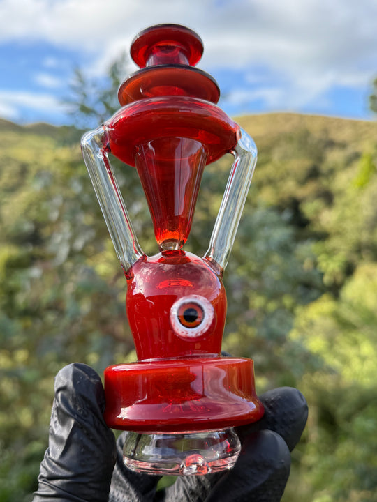 Uzzi Glass Puffco Double Uptake Klein Jammer  - Red