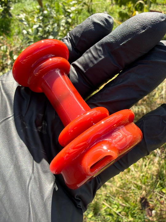 Yeti Glass Puffco Peak Dry Top/Joystick Set - Cad Red