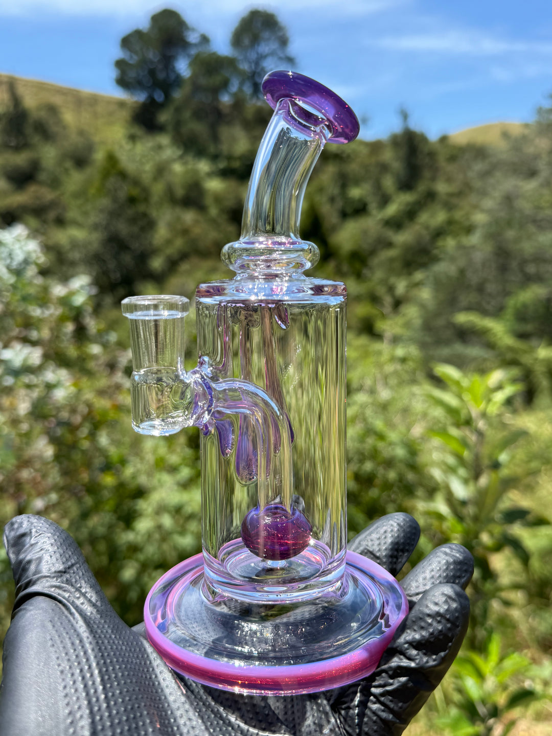 Uzzi Glass Drip Jammer Two Hole Perc - Royal Jelly