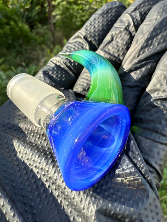 Uzzi Glass Two Tone Tubecycler Set - Green Energy/Sonic