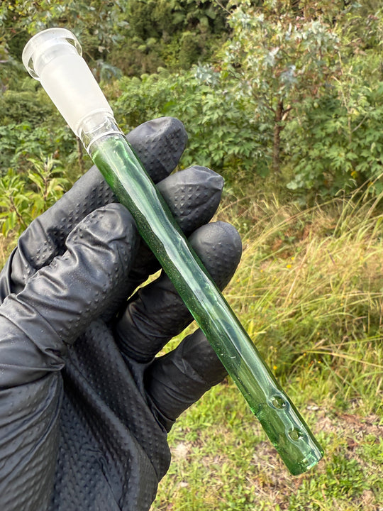 Jamie Clement Glass Collaboration Downstem - Emerald Green