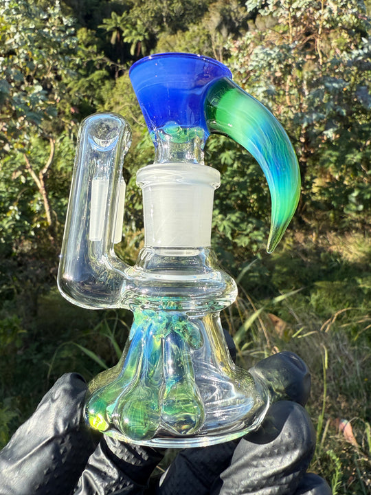 Uzzi Glass Two Tone Tubecycler Set - Green Energy/Sonic