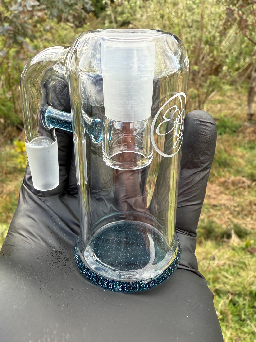 Empirical Glass Trash Can 14mm - Blue Stardust