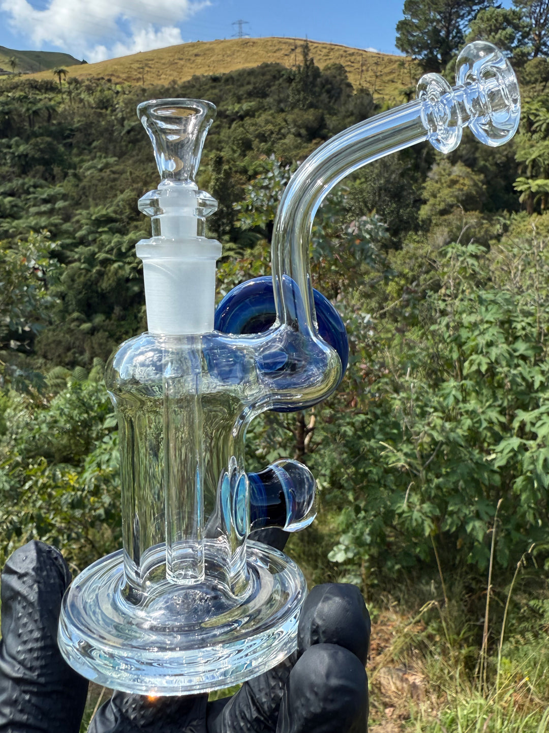 Beerglass Chaos Medallion Mini Rig - Blue Cobalt/Multicoloured #1