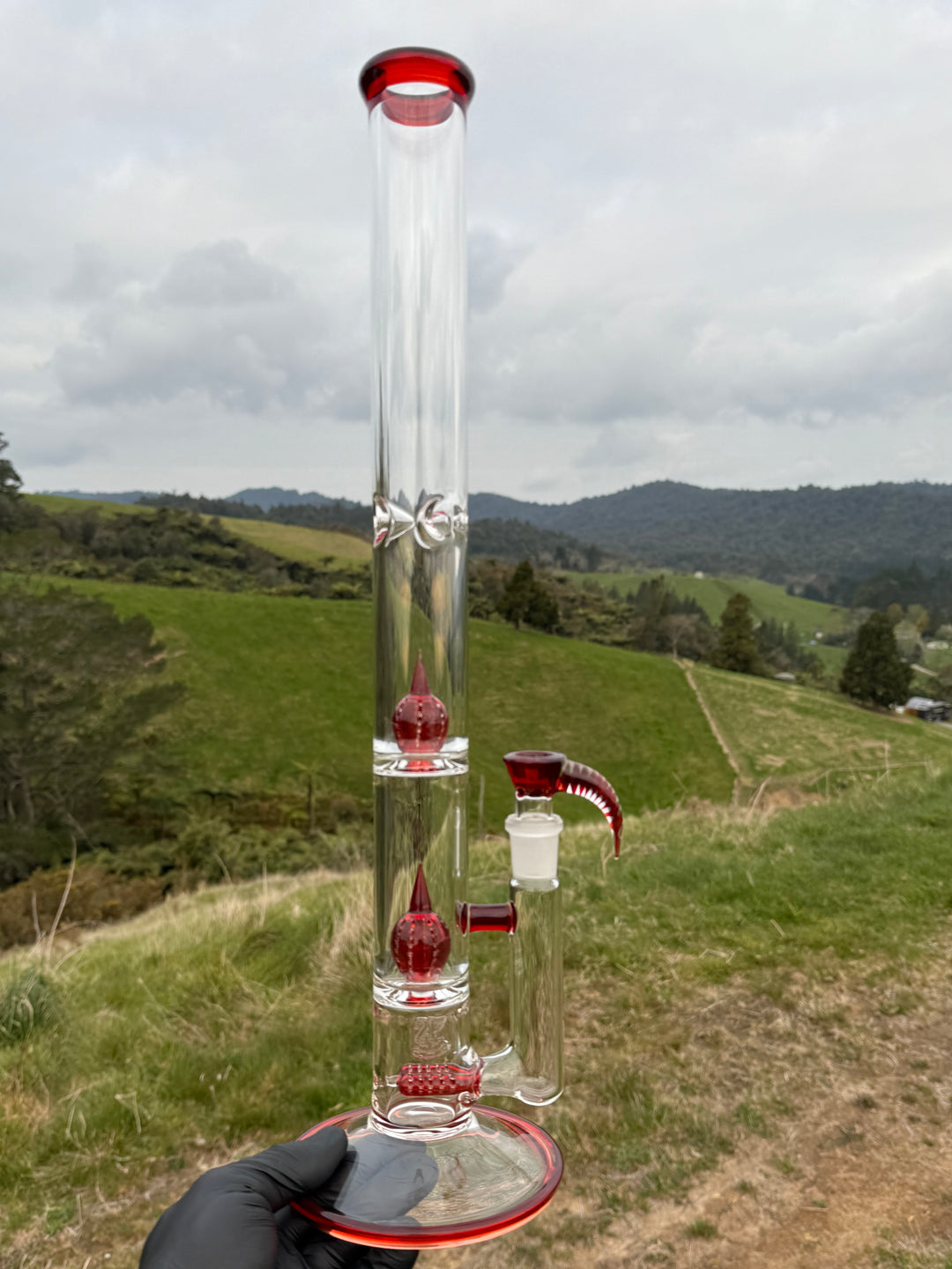 2K Double Inline To Double 360 Imperial Perc With Slide - Red Elvis