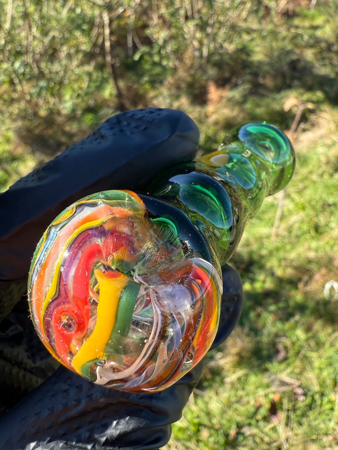Green Thumb Bob Glass Spoon - Multicoloured #3