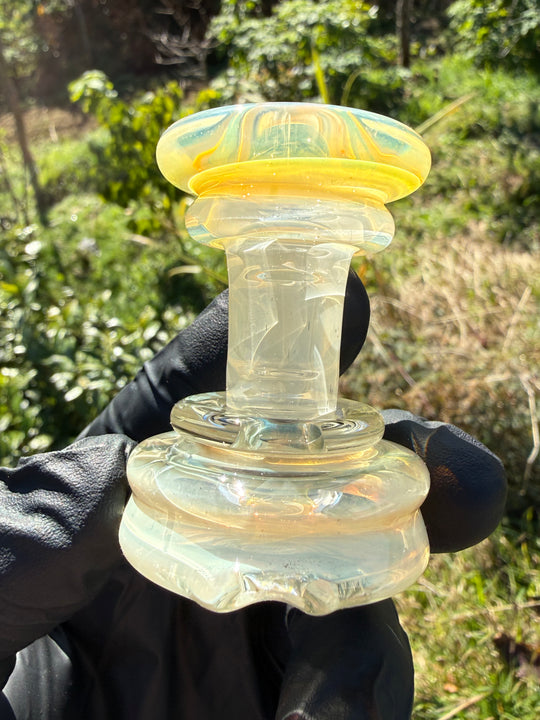 Yeti Glass Puffco Peak Dry Top - Silver Fumed #1