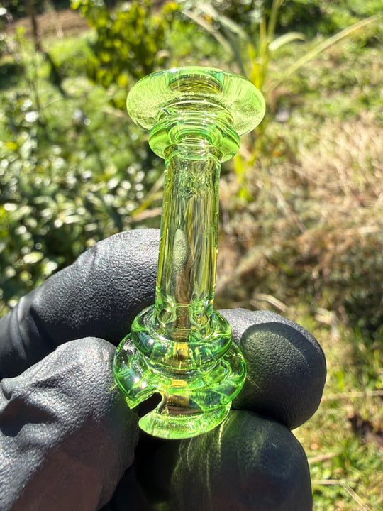 Yeti Glass Puffco Pivot Dry Top - Green Slyme