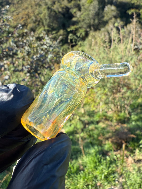 Jims Glass Blowing 18mm Handle Slide - Silver Fumed