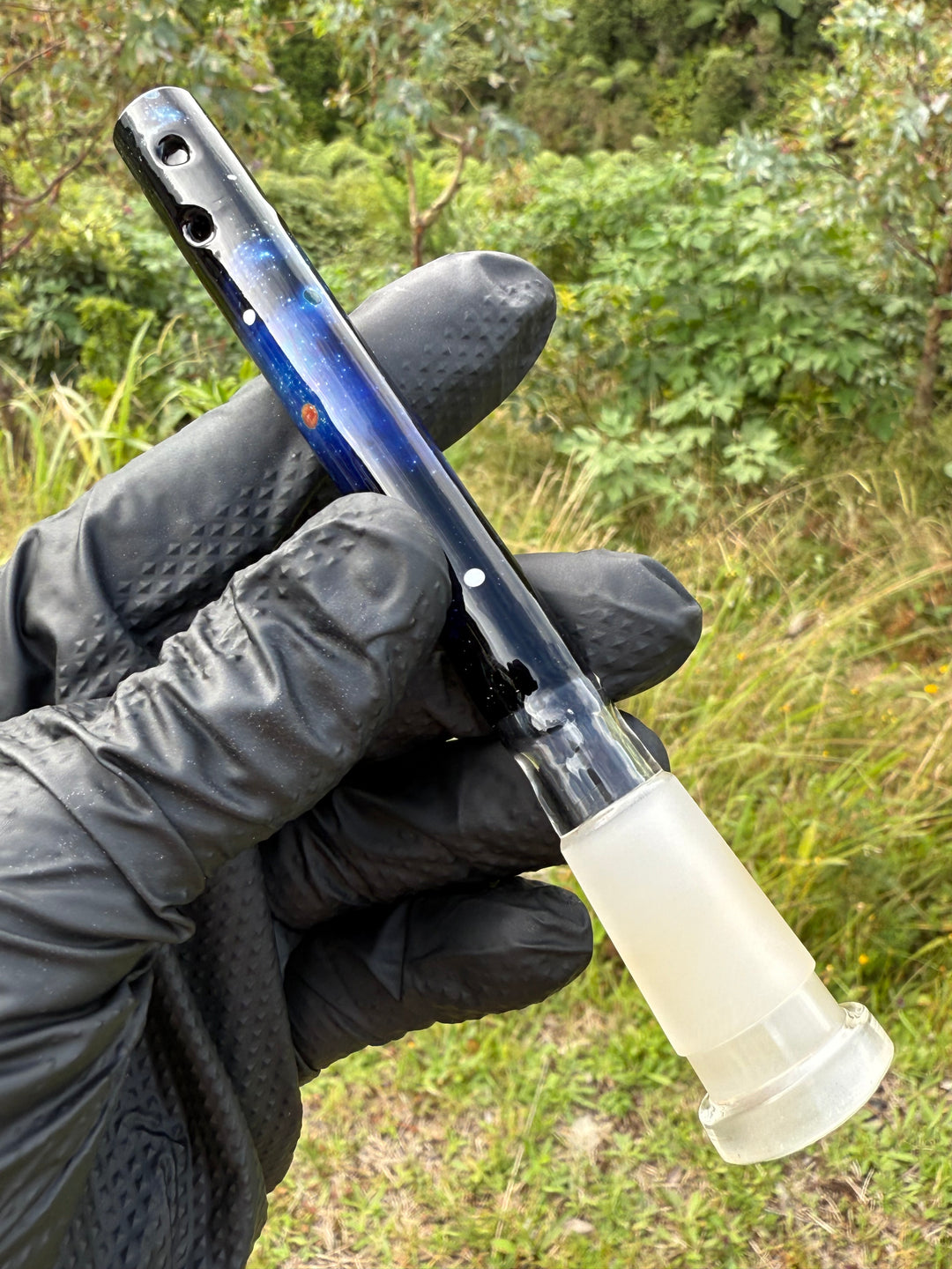 Jamie Clement Glass Collaboration Downstem - Galaxy #4