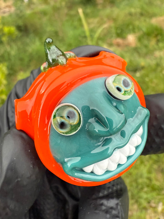 Wyrdglass Pumpkin Goblin Pendant - Custom Colour