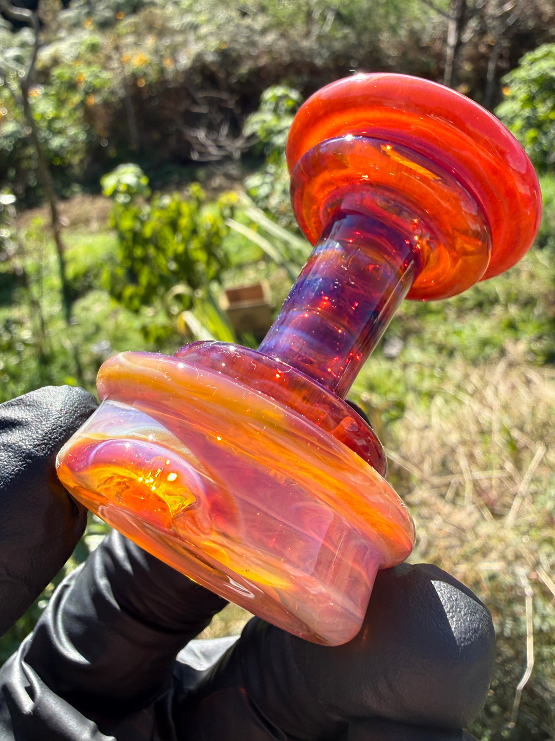 Yeti Glass Puffco Peak Dry Top - Amber Purple