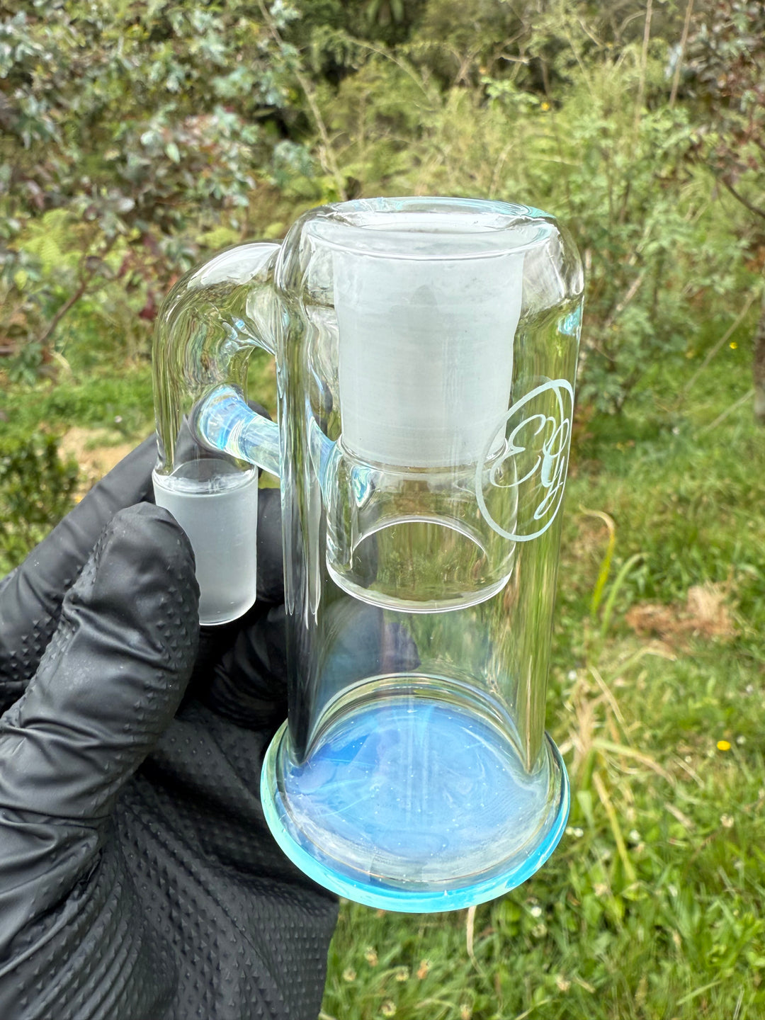 Empirical Glass Grill Perc Tube With Trashcan/Slide - Marina