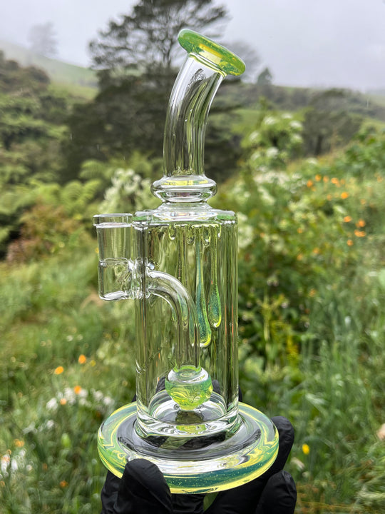 Uzzi Glass Drip Jammer Two Hole Perc - Slyme