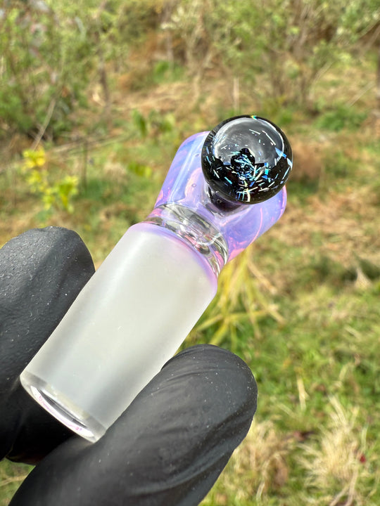 Empirical Glass Slide 14mm Dichro - Dense Rose Quartz