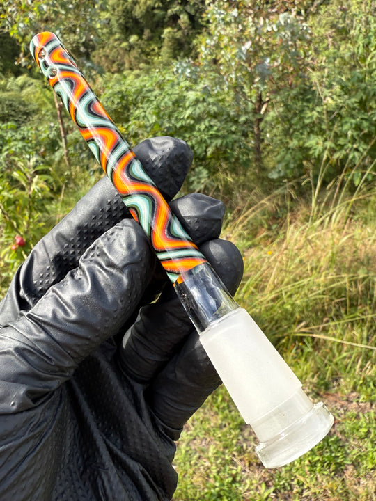 Jamie Clement Glass Collaboration Downstem - Fire And Ice