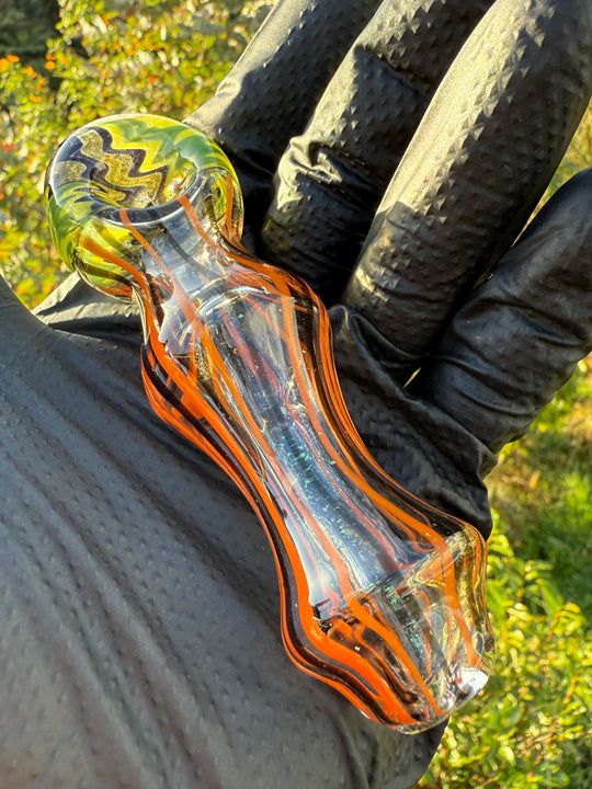 Green Thumb Bob Glass Spoon - Multicoloured/Wigwags #2