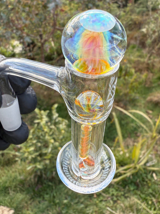 Polar Glass Terp Slurper Set With Opal - Fumed