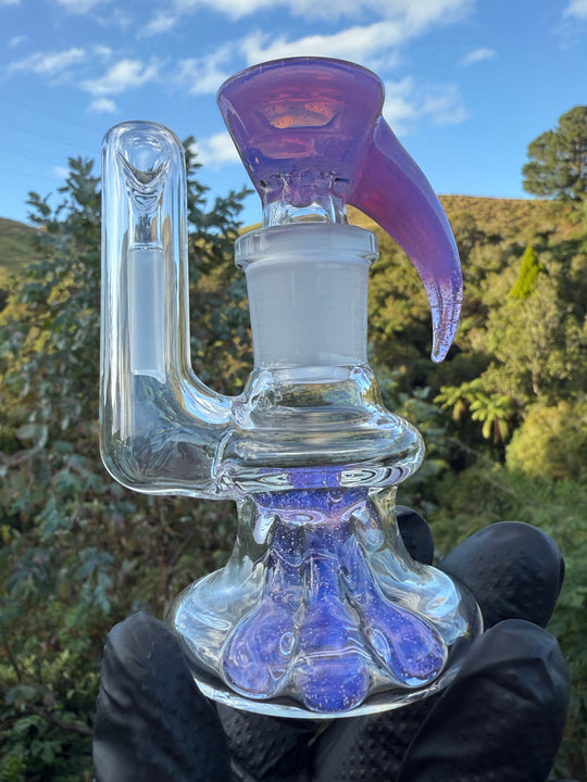Uzzi Glass Stemline To Imperial Bent Neck Tube - Pink Slyme