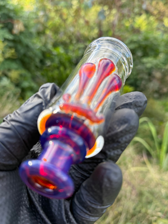 Uzzi Glass Puffco Drip Jammer  - Amber Purple