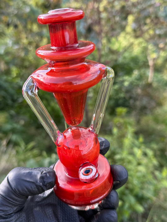 Uzzi Glass Puffco Double Uptake Klein Jammer  - Red