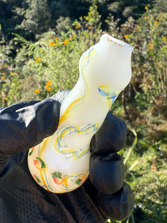 Green Thumb Bob Glass Spoon - White/Multicoloured #1