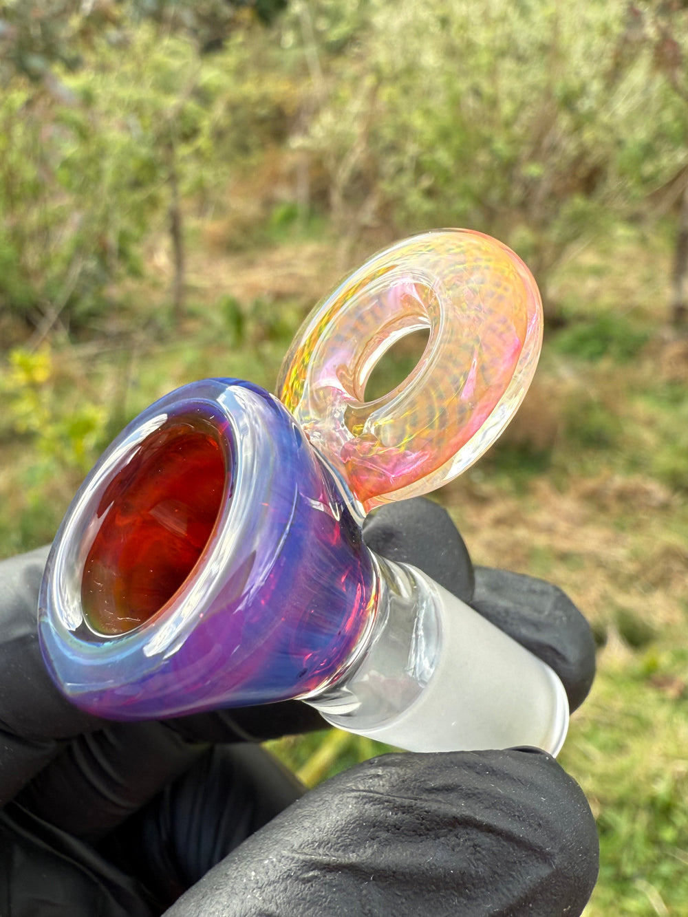 Empirical Glass Slide 14mm Fumicello - Amber Purple