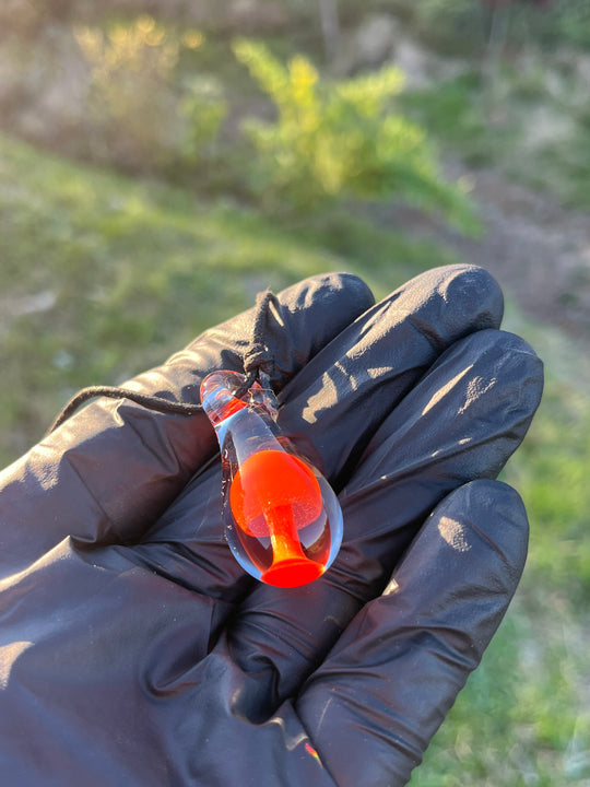 AUBORO Mushroom Pendant - Orange