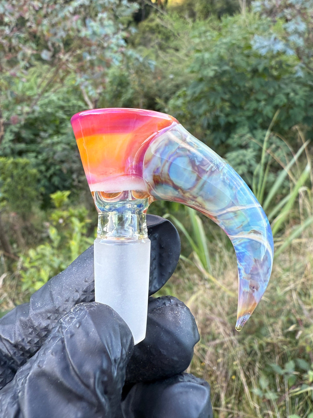 Uzzi Glass Double Stemline Set - Silver Fumed/Lokisdipity